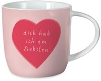 Grafik Werkstatt Tasse Grafik-Werkstatt Gute Laune Tasse, "Dich hab ich am liebsten",