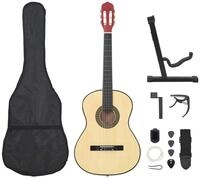 vidaXL Westerngitarre 12.-tlg. Klassische Gitarre Set f&uuml;r Anf&auml;nger 4/4 39"