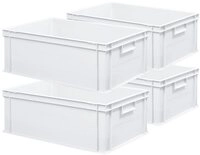 BRB-Lagertechnik Aufbewahrungsbox 4 Eurobeh&auml;lter mit 2 Griffleisten, LxBxH