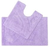 Homescapes Badematte 2 teiliges Luxus Badematten Set 100% Baumwolle flieder,...