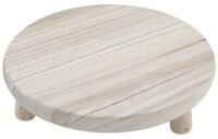 Spetebo Blumenhocker Holz Blumenhocker natur mit 3 Beinen (Anzahl, 1 St.,...