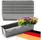 BigDean Blumenkasten Paletten-Einsatz zum Einh&auml;ngen 37cm betongrau Pflanzkasten