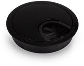 ONECONCEPT Kabelkanal Kabeldurchf&uuml;hrung 2er-Set 60 mm Metall Borstendichtung