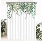 Lerores Duschvorhang Duschvorhang 240x180cm Gr&uuml;n Bl&auml;tter Wasserabweisend -...