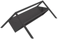 vidaXL Futterspender Futtertr&ouml;ge f&uuml;r Nutztiere Schwarz 111 x 76 x 38 cm