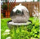 K&ouml;hko Zimmerbrunnen Kugelbrunnen aus Edelstahl mit LED-Beleuchtung und...