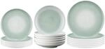 Geschirr-Set SELTMANN WEIDEN "Teller-Set Sento Home 18er Set", gr&uuml;n (aura mint), 18,