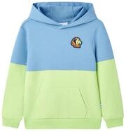 vidaXL Kapuzenpullover Kinder-Kapuzenpullover Blau und Zartgelb 92