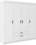 Beautysofa Dreht&uuml;renschrank ELENA 4D 4-T&uuml;rig, mit Schubladen