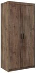 Beautysofa Kleiderschrank ELENA 2D 2-T&uuml;rig mit Kleiderstange