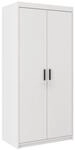 Beautysofa Kleiderschrank ELENA 2D 2-T&uuml;rig mit Kleiderstange