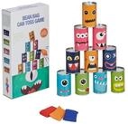 relaxdays Spiel Dosenwerfen f&uuml;r Kinder, Geschicklichkeitsspiel