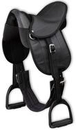 vidaXL Westernsattel, Pony-Sattel-Set 10" Schwarz
