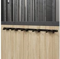 vidaXL Trensenhalter, Trensenhalter f&uuml;r 5 Trensen Schwarz Eisen