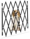 relaxdays Universalschutzgitter Ausziehbares Hundeabsperrgitter schwarz