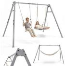 HyperMotion Doppelschaukel HyperMotion Gartenschaukel 3in1 mit Nestschaukel und