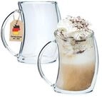 Intirilife Latte-Macchiato-Glas, 2-tlg., Glas, Doppelwandiges Thermo Glas 200ml