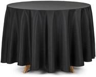 partydeco Tischdecke, Tischdecke rund 230cm Schwarz