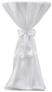 vidaXL Stehtischhusse, 2 x Tischhusse Stehtischhusse wei&szlig; 70 cm