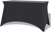 vidaXL Hussen-Set Stretch-Tischhusse 2 Stk. 120 x 60,5 x 74 cm Anthrazit