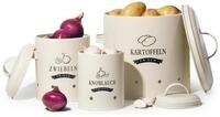 Theo&Cleo Vorratsdose Kartoffel Vorratsdosen Set, Retro Design Zwiebeltopf,...