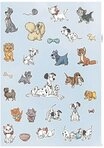 Komar Wandtattoo Disney Cats and Dogs - Gr&ouml;&szlig;e 50 x 70 cm (27 St),...