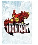 Komar Wandtattoo Iron Man Comic Classic - Gr&ouml;&szlig;e 50 x 70 cm (1 St),...
