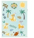 Komar Wandtattoo Lion King Palmtrees - Gr&ouml;&szlig;e 50 x 70 cm (34 St),...