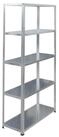 relaxdays Schwerlastregal 2x Lagerregal aus Stahl 200 kg, silber