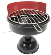 Winkee Aschenbecher Mini BBQ Grill, Metall, ca. &Oslash; 13 x 16 cm