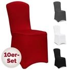 Detex Stuhlhusse, 10er Set Stretch Hussen St&uuml;hle OEKO-TEX Stuhl&uuml;berzug...