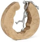 Moritz Skulptur Skulptur Teamwork 29x28x6cm, Holz, Tischdeko, Fensterdeko,...