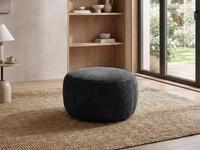 Beautysofa Hocker NANO runde Pufa mit HR-Schaum (Breite: 80 cm, Stoff DRESS ME