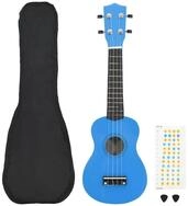 vidaXL Ukulele Sopran-Ukulele-Set mit Tasche f&uuml;r Kinder Babyblau 21"