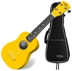 Classic Cantabile Ukulele Sopranukulele (Ukulele, Uke, 15 B&uuml;nde, leichtg&auml;ngige