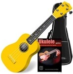 Classic Cantabile Ukulele Sopranukulele (Ukulele, Uke, 15 B&uuml;nde, leichtg&auml;ngige