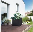 casa.pro, &raquo;Vaargel&laquo; Blumenkasten 60x60x60 cm verzinkter Stahl Schwarz