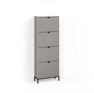 Livinity&reg; Schuhkipper Aterno, Grau, 60 x 168 cm mit 4 Klappschubladen (1 St)
