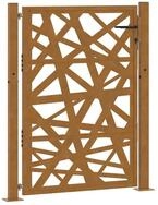 vidaXL Gartentor Gartentor 100x125 cm Cortenstahl Helles Design
