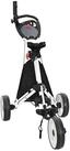 vidaXL Golftrolley Golf-Dolly Schwarz und Wei&szlig; 100 x 69 x 114 cm Aluminium,...