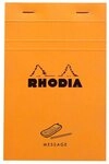 Rhodia Notizheft 10x, gehefteter Block 11x17 cm 80 Blatt 90g Vordruck Orange...
