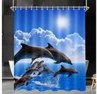 LuxusKollektion Duschvorhang Duschvorhang Delphin 240x180cm Wasserabweisend