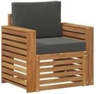 vidaXL Sofaelement Outdoor-Sofagarnitur Massives nholz und Polyester (1 St)
