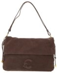 COCCINELLE Schultertasche Handbag Suede Leather / Smooth Leather, aus echtem