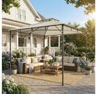 Outsunny Pavillon Gartenpavillon mit zur&uuml;ckziehbar Doppeldach, UV 50+...