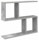 vidaXL Regal Wandregal Betongrau 60 x 12 x 50,5 cm Holzwerkstoff, 1-tlg.