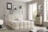 Fun M&ouml;bel Boxbett Schlafzimmerbett SATINE PREMIUM Stoff Coral (inkl.