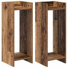 vidaXL Blumenst&auml;nder Pflanzenst&auml;nder 2 Stk. Altholz 30 x 30 x 80 cm...