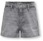 KIDS ONLY Jeansshorts KOGCOMET WIDE SHORTS DNM MAT624 grau 140