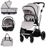 Chipolino Kombi-Kinderwagen Aurora 3 in 1, EVA-Material, Aluminium,...